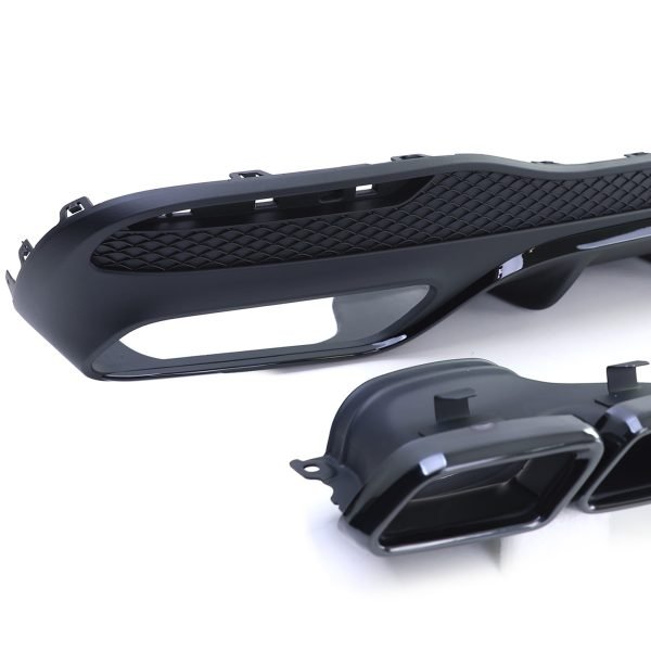 Sport rear diffuser with black tailpipes for MERCEDES GLE W166 - Slika 4