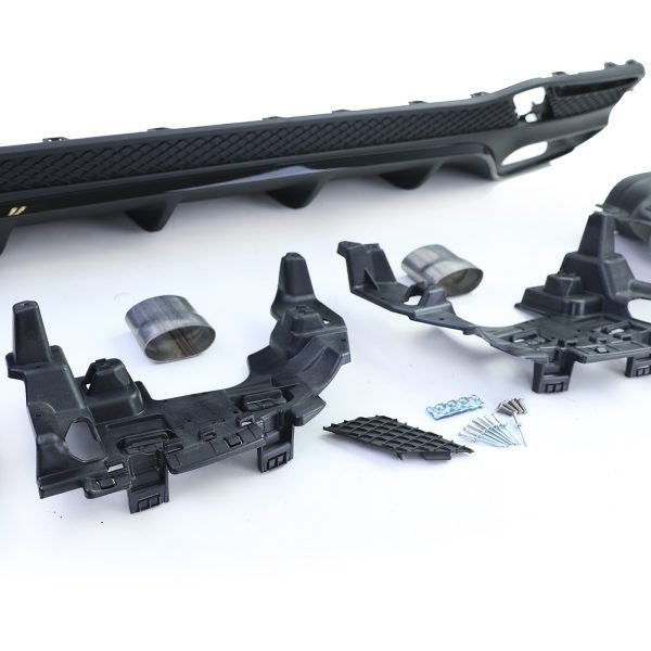 Sport rear diffuser with black tailpipes for MERCEDES GLE W166 - Slika 5