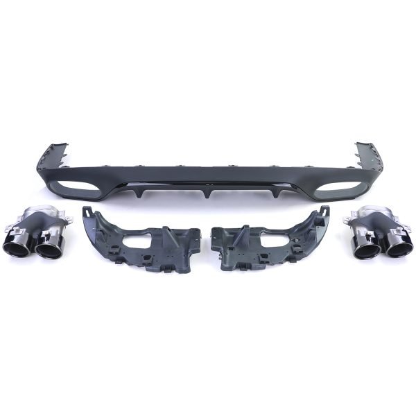 Sport rear diffuser with chrome tailpipes for MERCEDES E-CLASS C238 - Slika 2