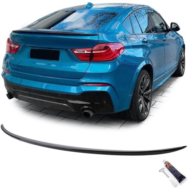 Performance gloss black trunk spoiler for BMW X4 F26