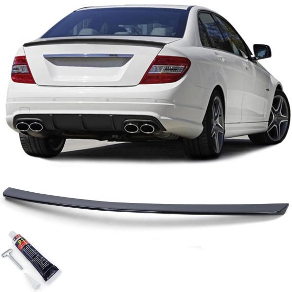 Gloss black rear spoiler for MERCEDES C-CLASS W204