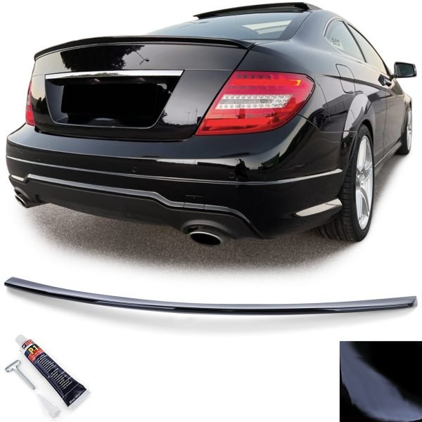 Gloss black rear spoiler for MERCEDES C-CLASS C204