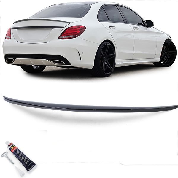 Sport gloss black rear spoiler for MERCEDES C-CLASS W205