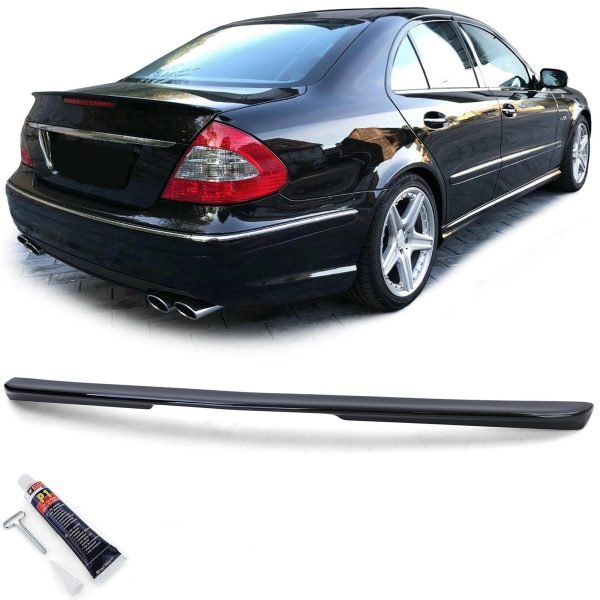 Sport gloss black rear spoiler for MERCEDES E-CLASS W211