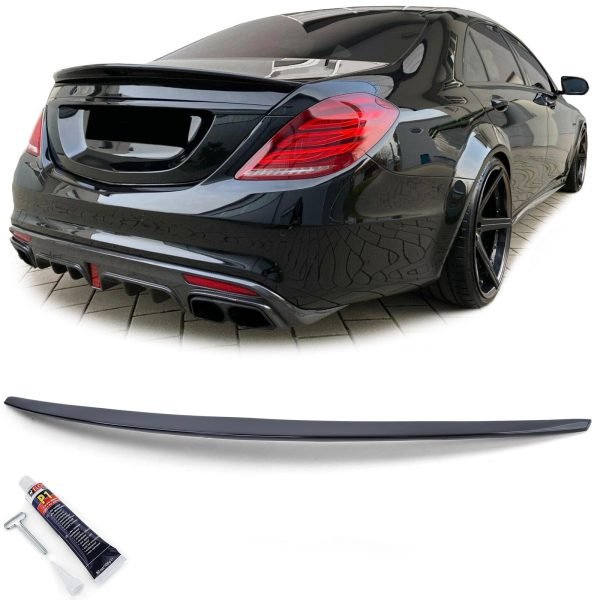 Sport gloss black rear spoiler for MERCEDES S-CLASS W222