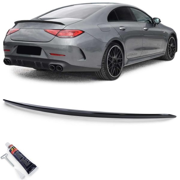 Sport gloss black rear spoiler for MERCEDES CLS C257