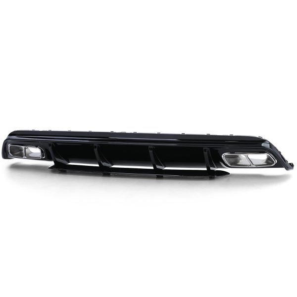 Sport rear diffuser with chrome tailpipes for MERCEDES A-CLASS W176 - Slika 3