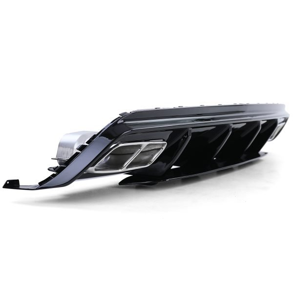 Sport rear diffuser with chrome tailpipes for MERCEDES A-CLASS W176 - Slika 4