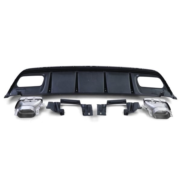 Sport rear diffuser with chrome tailpipes for MERCEDES A-CLASS W176 - Slika 5