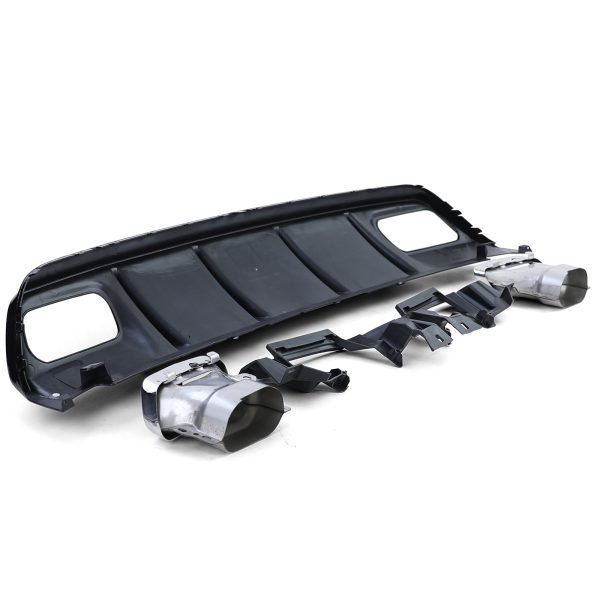 Sport rear diffuser with chrome tailpipes for MERCEDES A-CLASS W176 - Slika 6