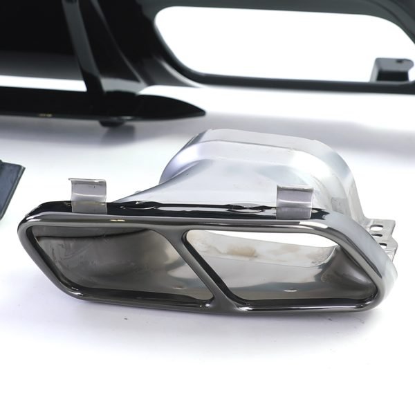 Sport rear diffuser with black tailpipes for MERCEDES A-CLASS W176 - Slika 4