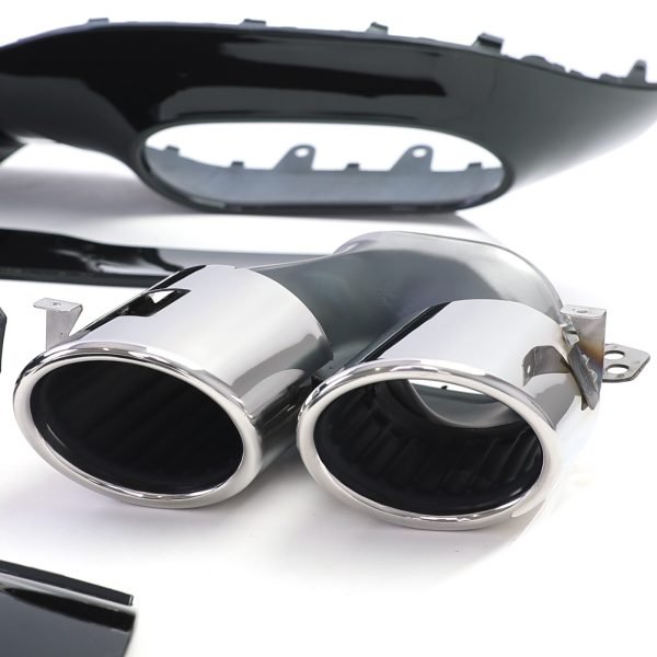 Sport rear diffuser with chrome tailpipes for MERCEDES A-CLASS W177 - Slika 3