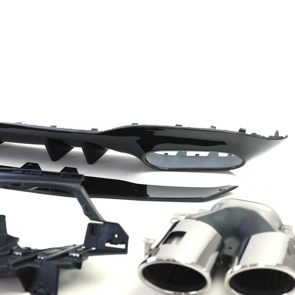 Sport rear diffuser with chrome tailpipes for MERCEDES A-CLASS W177 - Slika 5