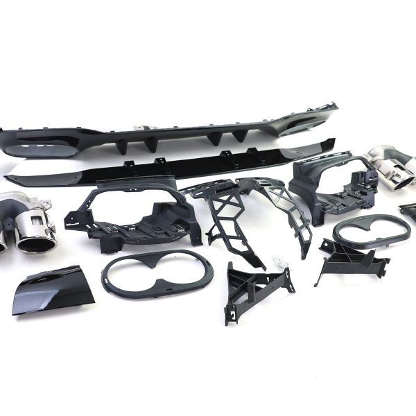 Sport rear diffuser with chrome tailpipes for MERCEDES A-CLASS W177 - Slika 6