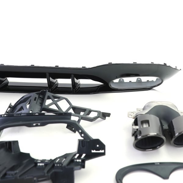 Sport rear diffuser with black tailpipes for MERCEDES A-CLASS W177 - Slika 6