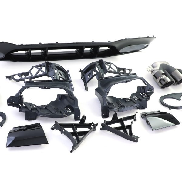 Sport rear diffuser with black tailpipes for MERCEDES A-CLASS W177 - Slika 7