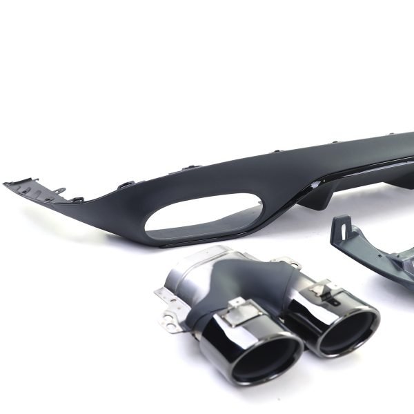 Sport rear diffuser with black tailpipes for MERCEDES E-CLASS C238/A238