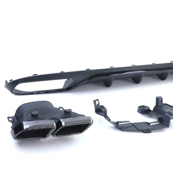 Sport rear diffuser with black tailpipes for MERCEDES E-CLASS W213 - Slika 3
