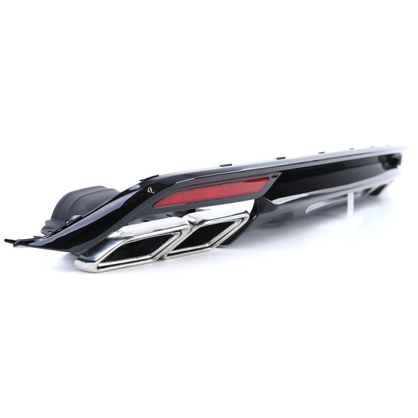 Sport rear diffuser with chrome tailpipes for MERCEDES S-CLASS W222 - Slika 6