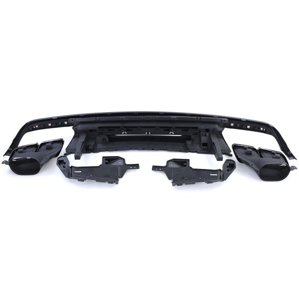 Sport rear diffuser with chrome tailpipes for MERCEDES S-CLASS W222 - Slika 4