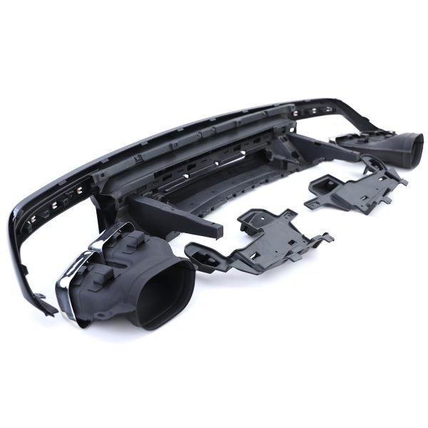 Sport rear diffuser with chrome tailpipes for MERCEDES S-CLASS W222 - Slika 5