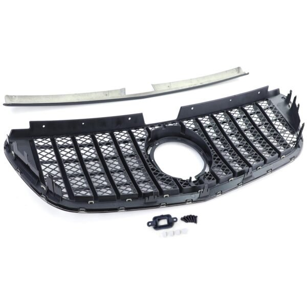 Sport gloss black front grille for MERCEDES V-CLASS and VITO W447 W448 - Slika 7