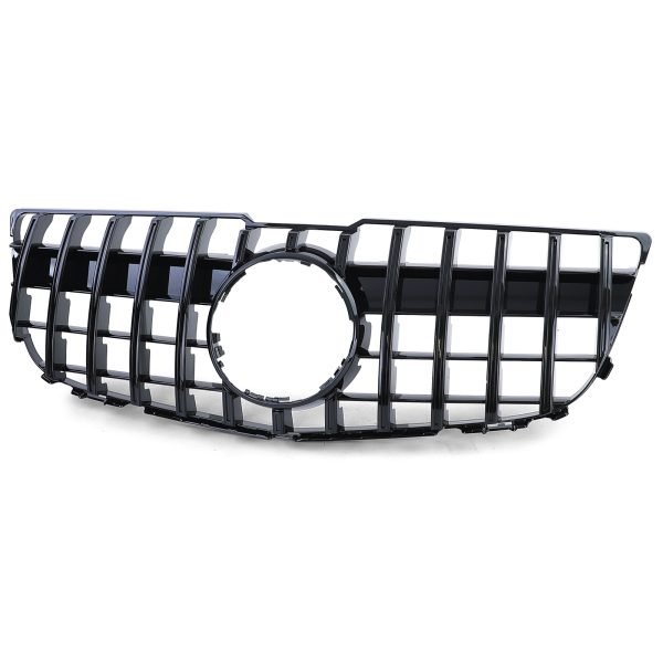 Sport gloss black front grille for MERCEDES GLK W204 - Slika 7