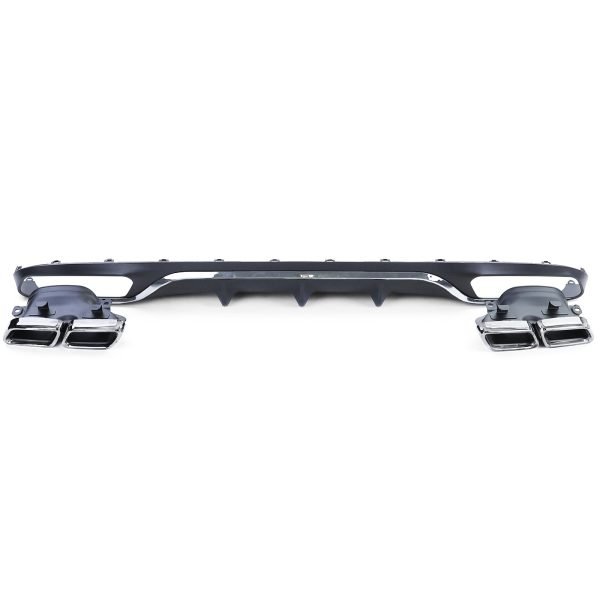 Sport rear diffuser with chrome tailpipes for MERCEDES E-CLASS W213 - Slika 2