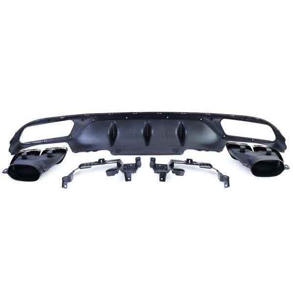 Sport rear diffuser with chrome tailpipes for MERCEDES E-CLASS W213 - Slika 4