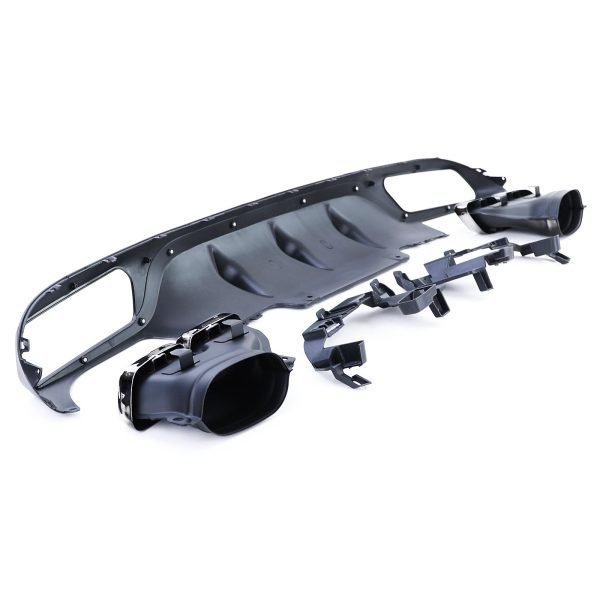 Sport rear diffuser with chrome tailpipes for MERCEDES E-CLASS W213 - Slika 5
