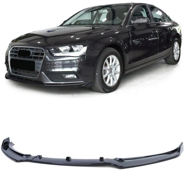 Front gloss black spoiler for AUDI A4 B8