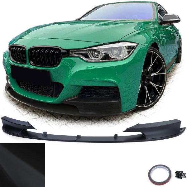 Performance matt black front splitter for BMW 3 SERIES F30/F31