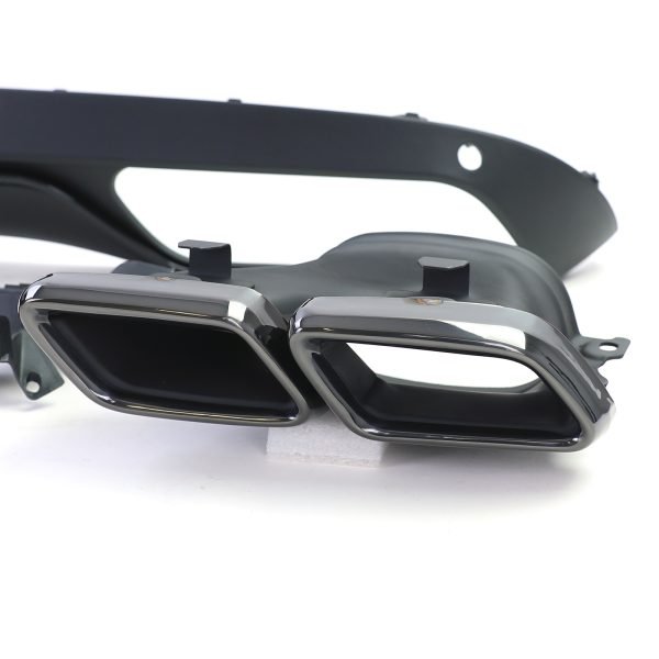 Sport rear diffuser with black tailpipes for MERCEDES C-CLASS W205 - Slika 4