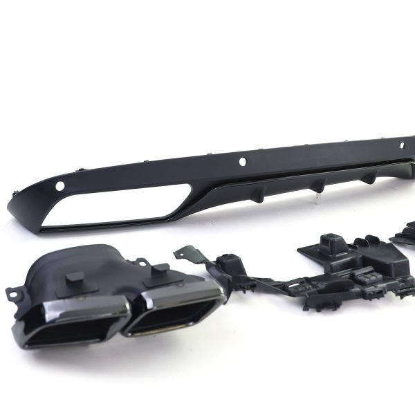 Sport rear diffuser with black tailpipes for MERCEDES C-CLASS W205 - Slika 5