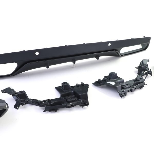 Sport rear diffuser with black tailpipes for MERCEDES C-CLASS W205 - Slika 7
