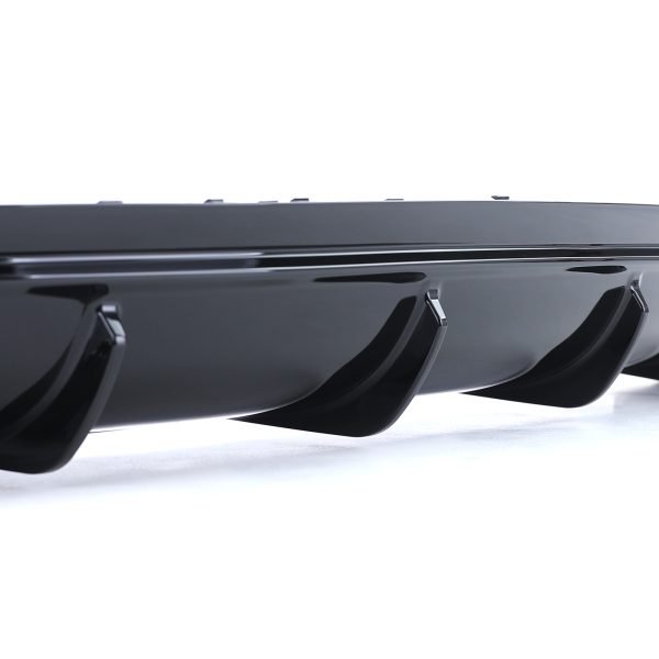 Sport gloss black rear diffuser with chrome tailpipes for MERCEDES CLA C117 - Slika 5