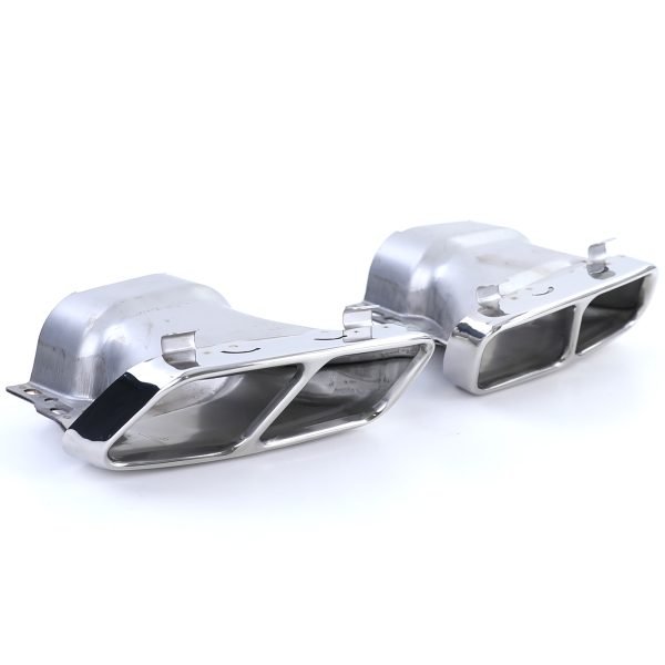 Sport gloss black rear diffuser with chrome tailpipes for MERCEDES CLA C117 - Slika 9