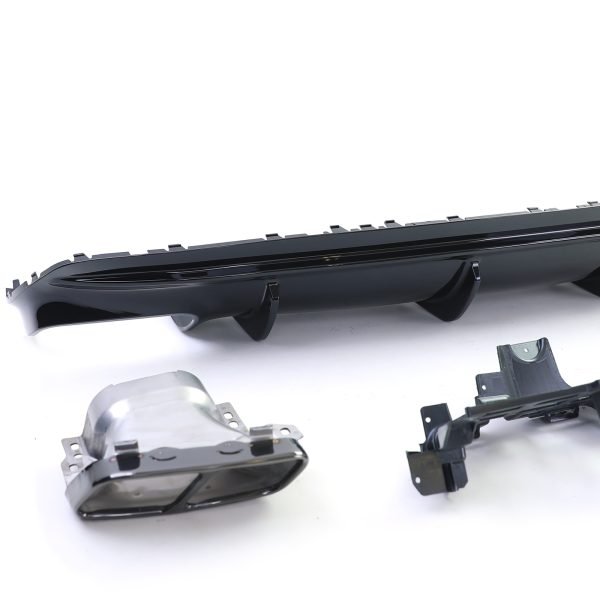 Sport rear diffuser with gloss blakc tailpipes for MERCEDES CLA C117 - Slika 3