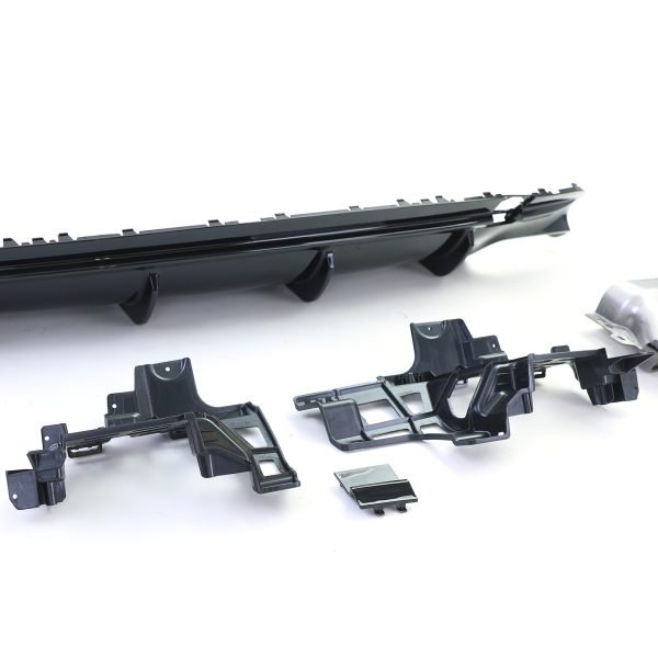 Sport rear diffuser with gloss blakc tailpipes for MERCEDES CLA C117 - Slika 5