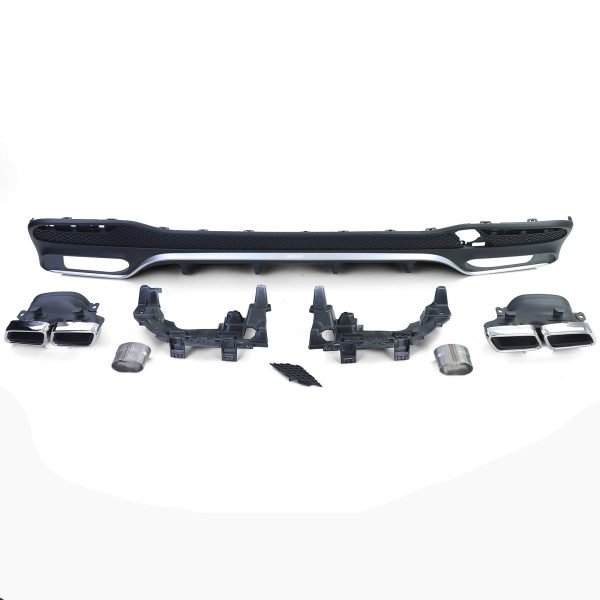 Sport rear diffuser with chrome tailpipes for MERCEDES GLS X166 - Slika 2