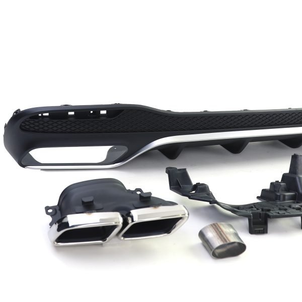 Sport rear diffuser with chrome tailpipes for MERCEDES GLS X166 - Slika 4