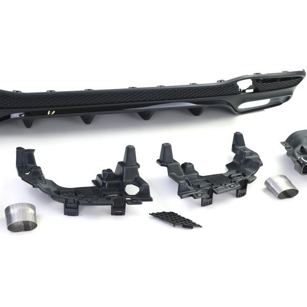 Sport rear diffuser with black tailpipes for MERCEDES GLS X166 - Slika 7
