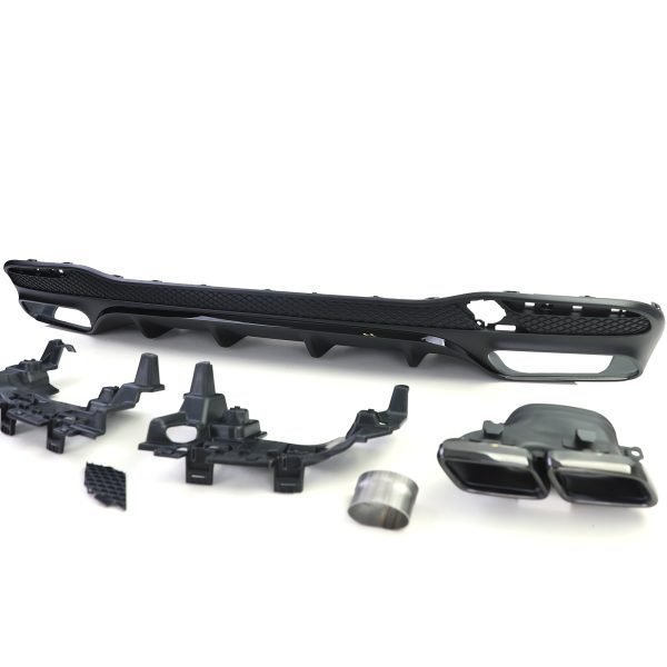 Sport rear diffuser with black tailpipes for MERCEDES GLS X166 - Slika 8