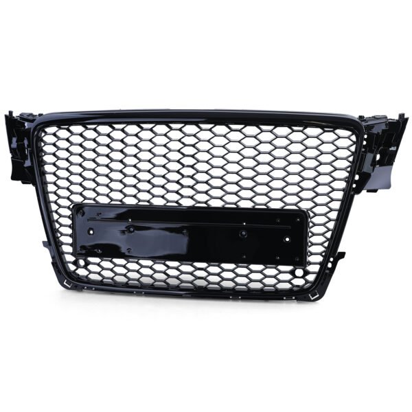 Sport gloss black honeycomb front grille for AUDI A4 B8 8K - Slika 2
