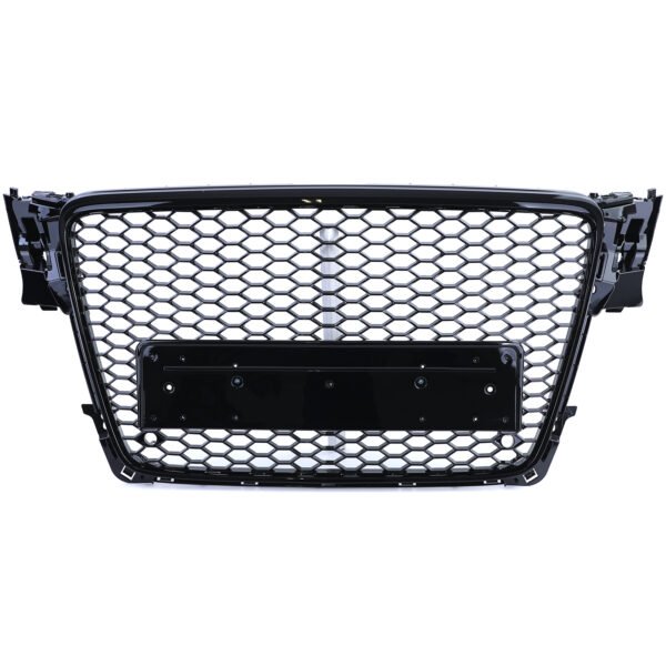 Sport gloss black honeycomb front grille for AUDI A4 B8 8K - Slika 5
