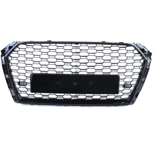 Sport gloss black honeycomb front grille for AUDI A4 B9 8W - Slika 5