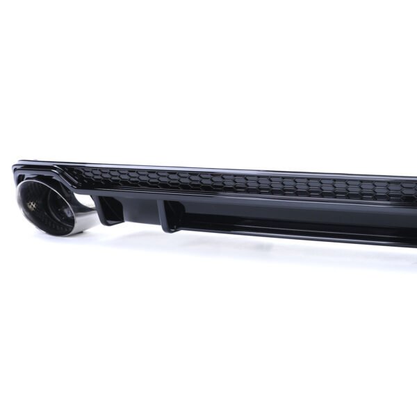 Sport gloss black rear diffuser with exhaust tailpipes for AUDI A4 B9 - Slika 5
