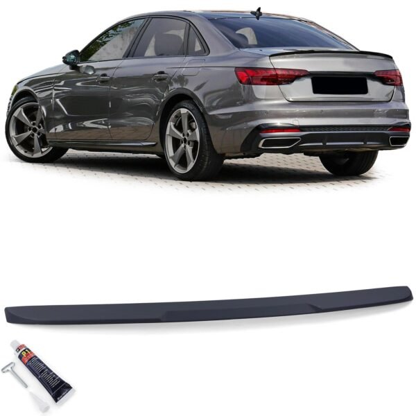Sport matt black rear spoiler for AUDI A4 B9
