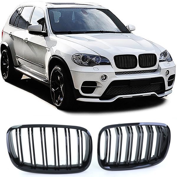 Performance gloss black grilles for BMW X5 E70 and X6 E71