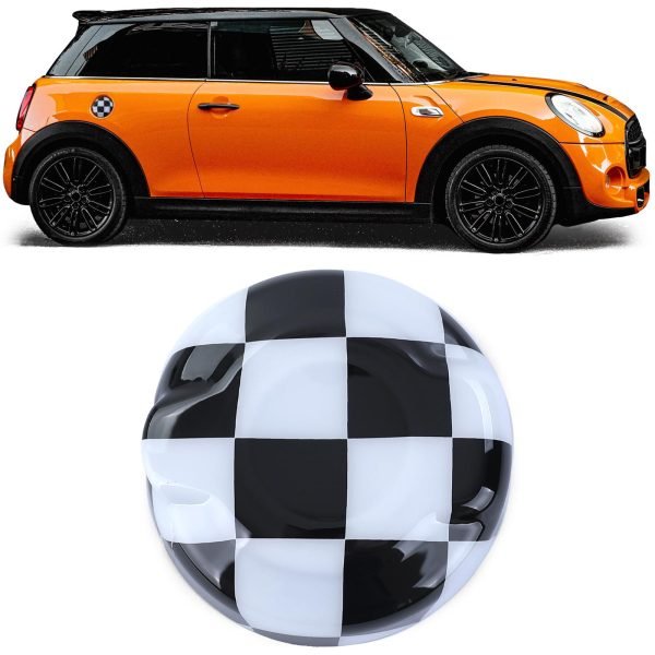 Checkered flag fuel filler cap for MINI F55/F56/F57